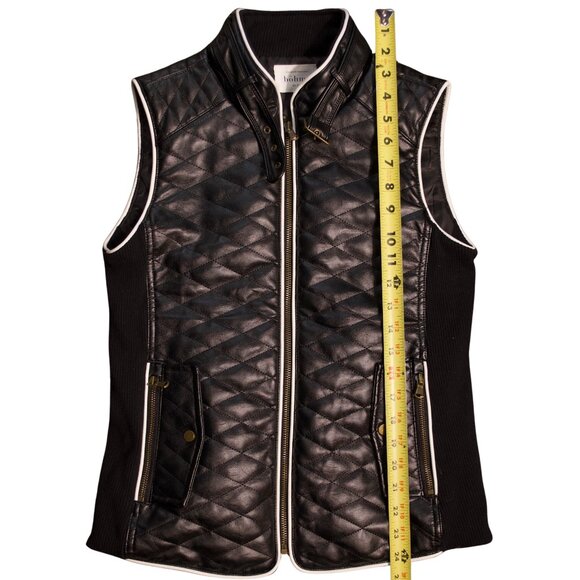 Böhme Quilted Faux Leather Vest – Black – XS - Picture 12 of 13